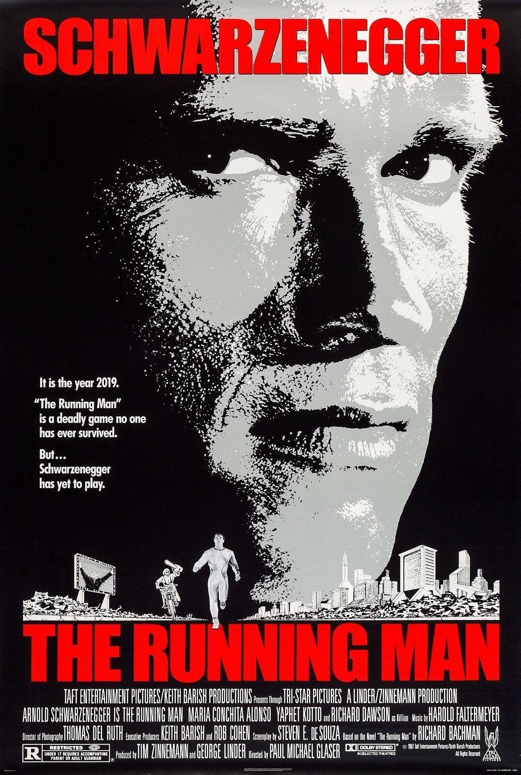 "The Running Man" movie poster