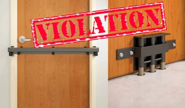 Barricade Locks dangerous to life-safety Barricade Locks dangerous to life-safety
