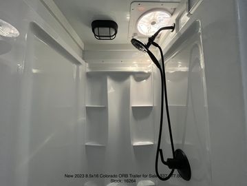 Shower in a Colorado Off Road Trailer by All Terrain Trailers