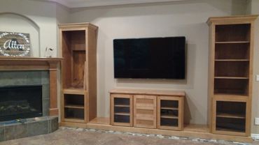 Unfinished entertainment unit