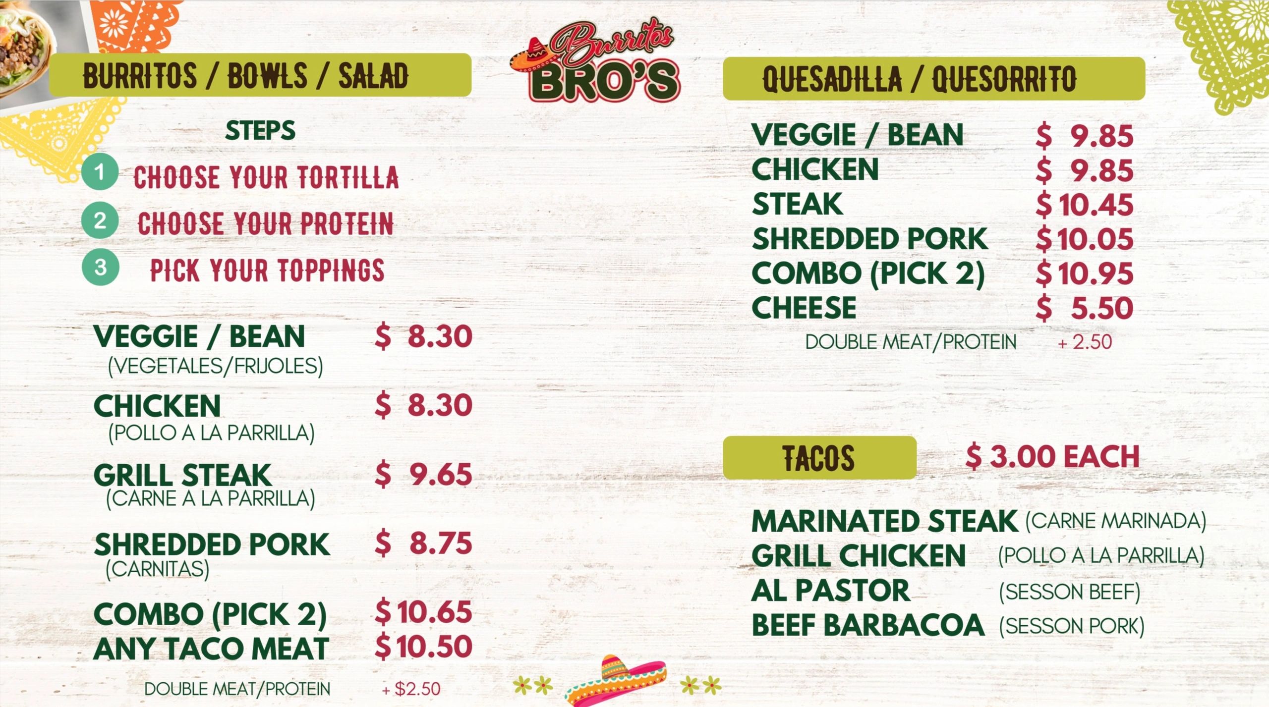 BURRITOS BRO’S Burrito, Taco, Mexican Food