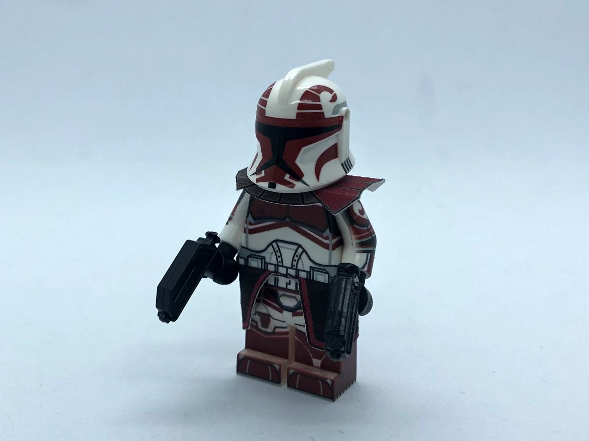Captain Keeli - P1 Clone Trooper - Printed Complete Minifigure - Wrap  Around Print