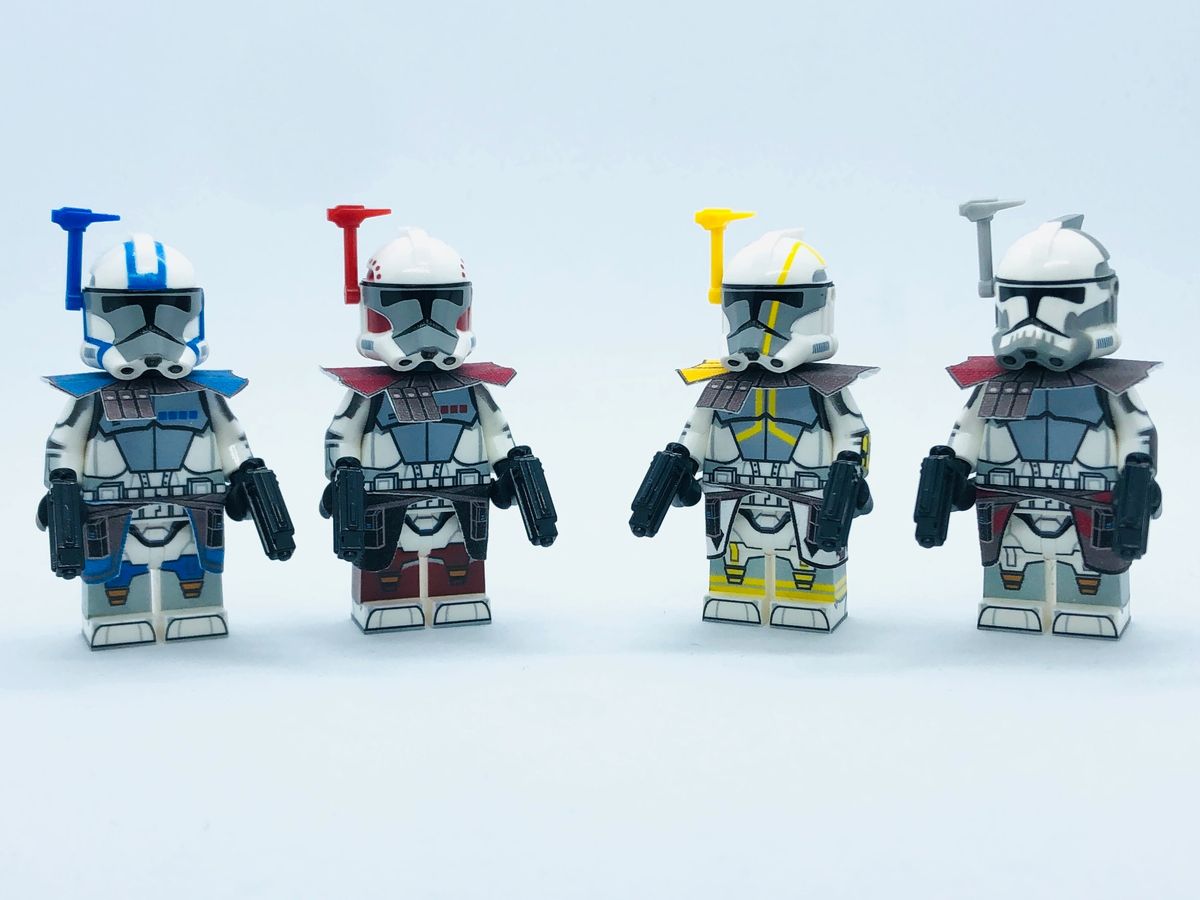 Rancor Battalion RP2 ARC Trooper Squad Pack Printed Minifigures Wrap  Around Print