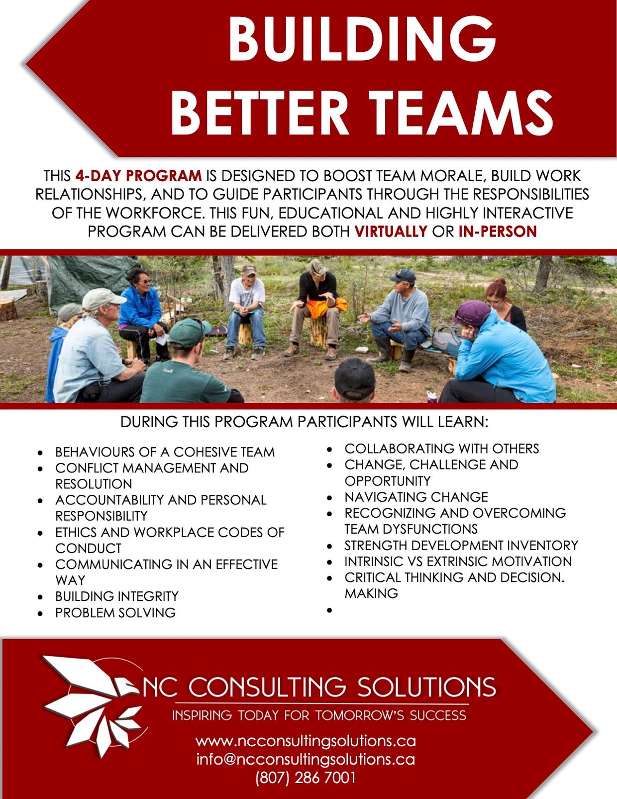 Indigenous, First Nations Building Better Teams Program Workshop