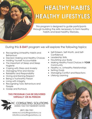 Healthy Habits Healthy Lifestyles - First Nations Program