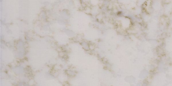 White marble surface with subtle beige and gray veining patterns.