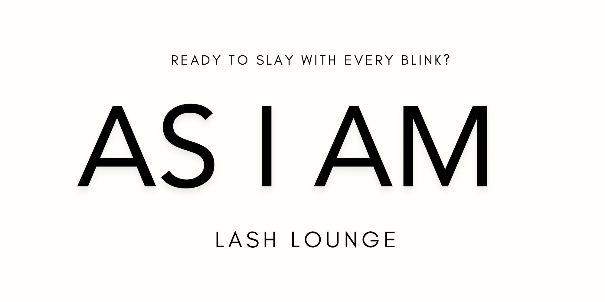 Minimalistic logo for ASIAM Lash Lounge with elegant typography.