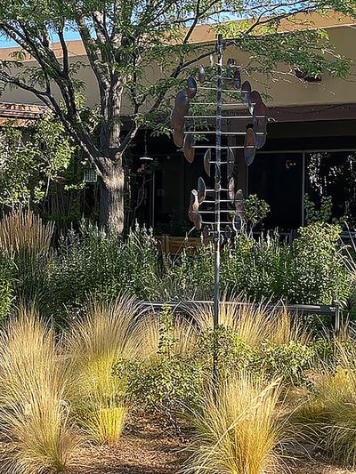 The 'fountain' in the verdant courtyard.