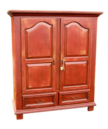 storage armoire Quebec styled custom made furniture milk paint solid wood pine