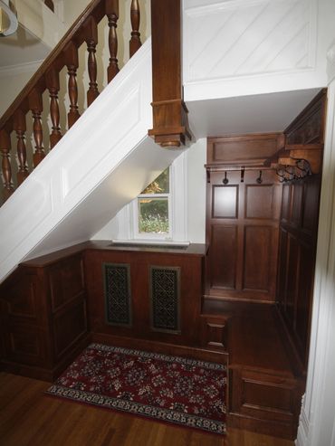 custom made hall way nook century old home solid maple 