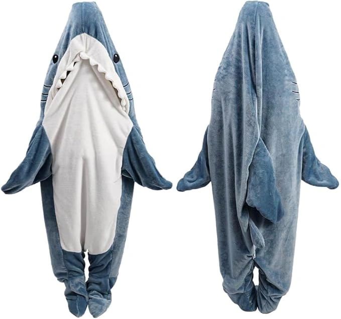 Shark Blanket Hoodie Onesie for Adult & Kids