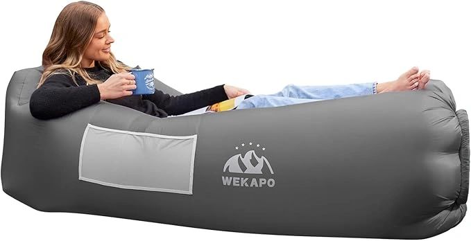 WEKAPO Inflatable Sun Lounger, Air Sofa, Hammock, Portable, Waterproof