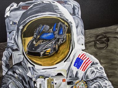 Mclaren Senna Astronaut Landing on the Moon