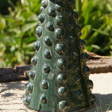 Ceramic Totem 1, Stacked free-standing, Ceramic Garden Sculpture, Dorset Artist, Stoneware