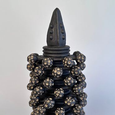 Cluster, Free-standing, Ceramic Sculpture, Ceramic Garden Sculpture, Dorset Artist, Stoneware