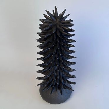Spiky, Free-standing, Ceramic Sculpture, Ceramic Garden Sculpture, Dorset Artist, Stoneware