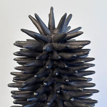 Spiky, Free-standing, Ceramic Sculpture, Ceramic Garden Sculpture, Dorset Artist, Stoneware