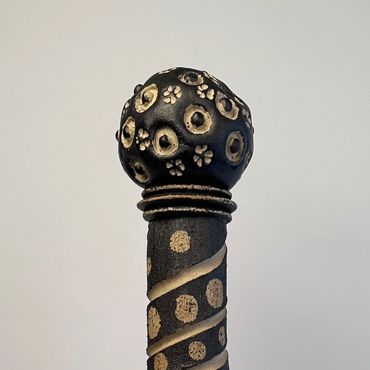 Spiral, Free-standing, Ceramic Sculpture, Ceramic Garden Sculpture, Dorset Artist, Stoneware