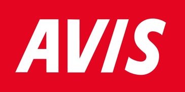 Red and white AVIS logo.