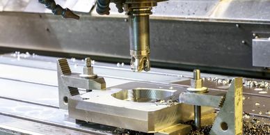 this is a cnc mill machining aluminum
