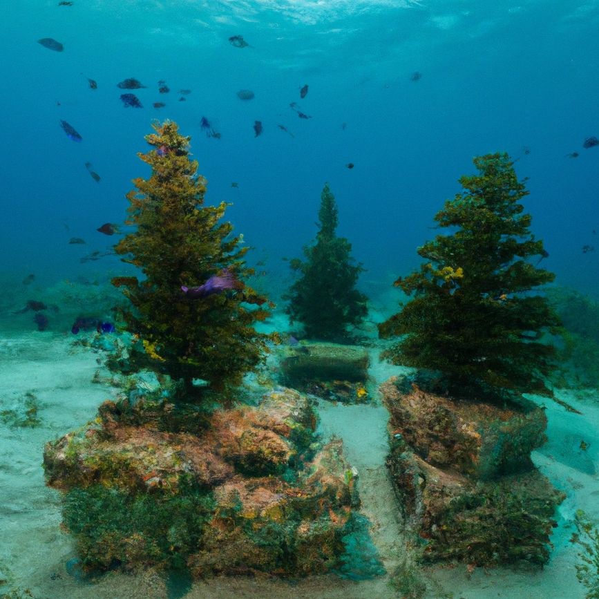 Recycling Christmas Trees into Underwater Havens for Marine Life