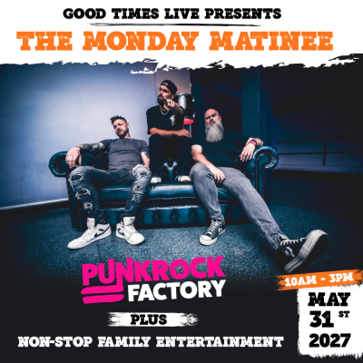Band The Monday Matinee promo poster for a May 31, 2027 show.