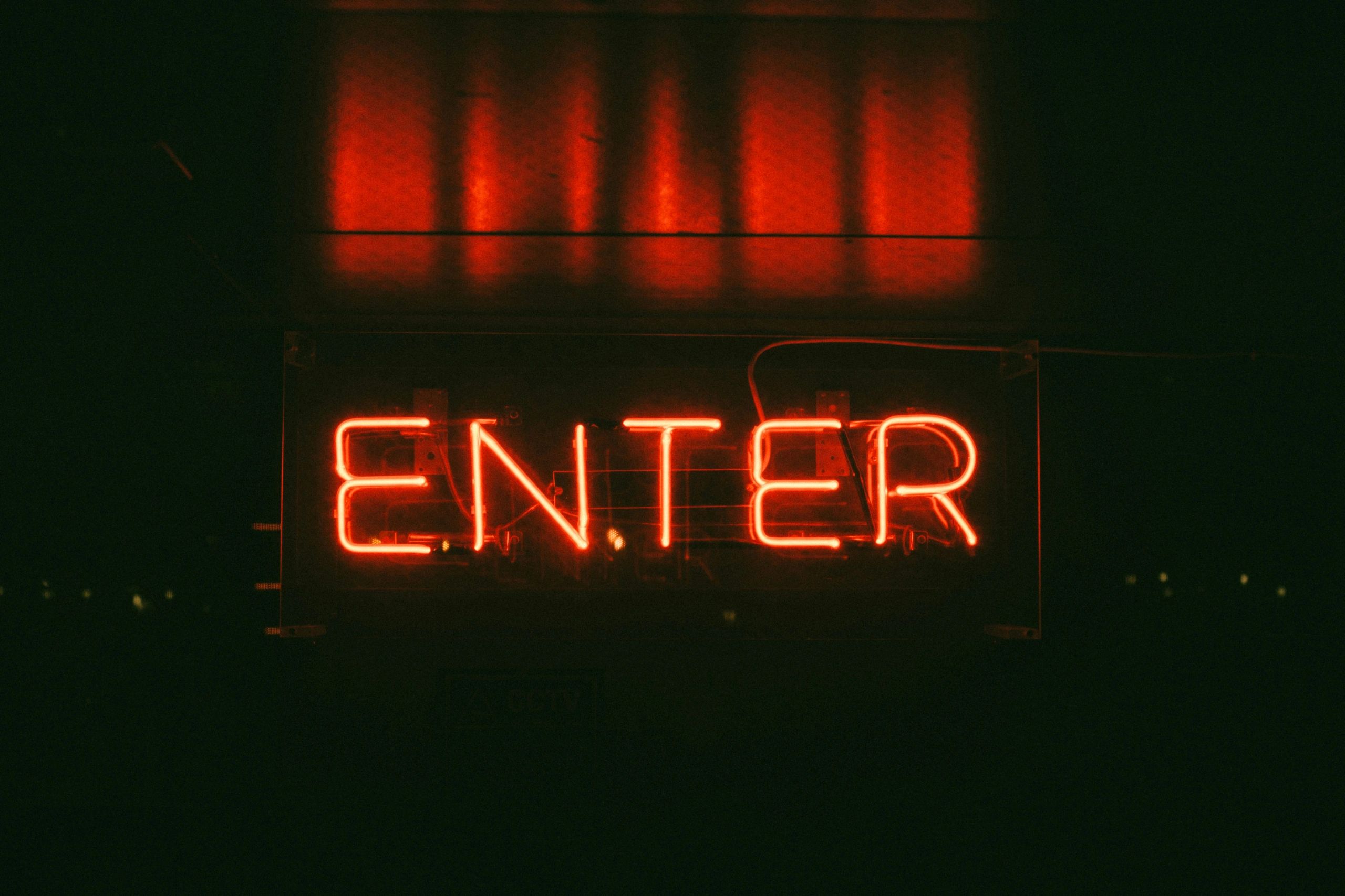 Enter sign.