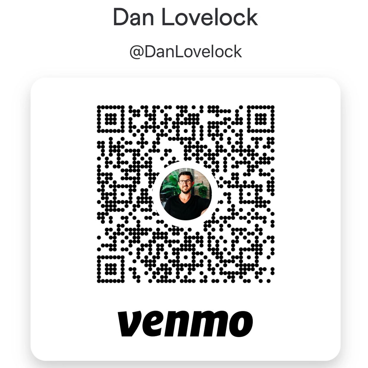Dan Lovelock Venmo QR Code