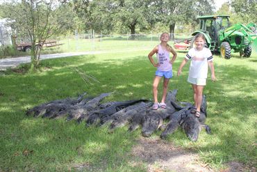Girls hunting alligators