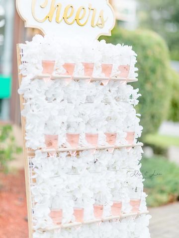 Champagne wall for rent
