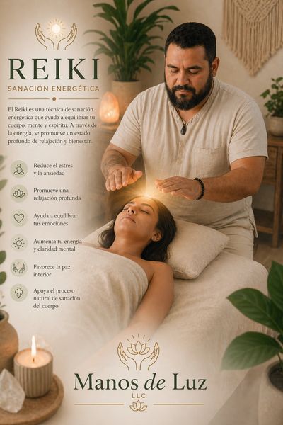 Sesión de Reiki para sanación energética y bienestar profundo.