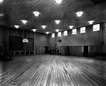 a gym floor