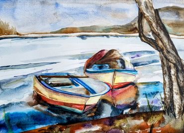 Watercolour inspired by Wyeth - 15 years