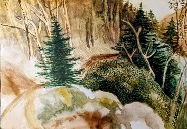 Watercolour inspired by Turner - 16 years