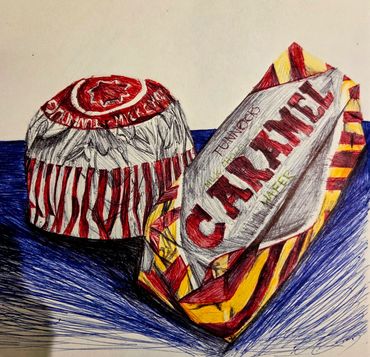 Colourful Biro inspired by Nocal Mc Bride - 13 years 