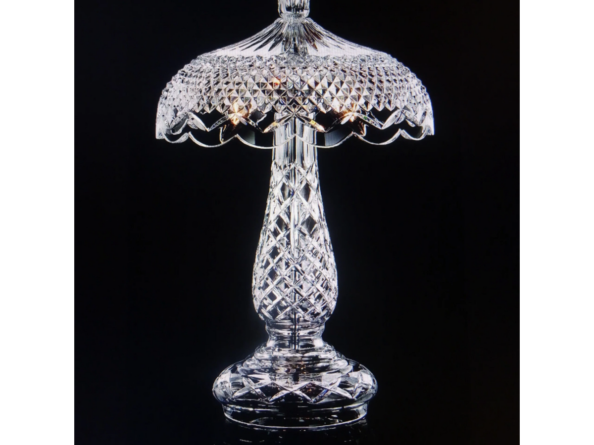 WATERFORD CRYSTAL ACHILL MUSHROOM LAMP 47.5CM 240V NEW & GIFT BOXED