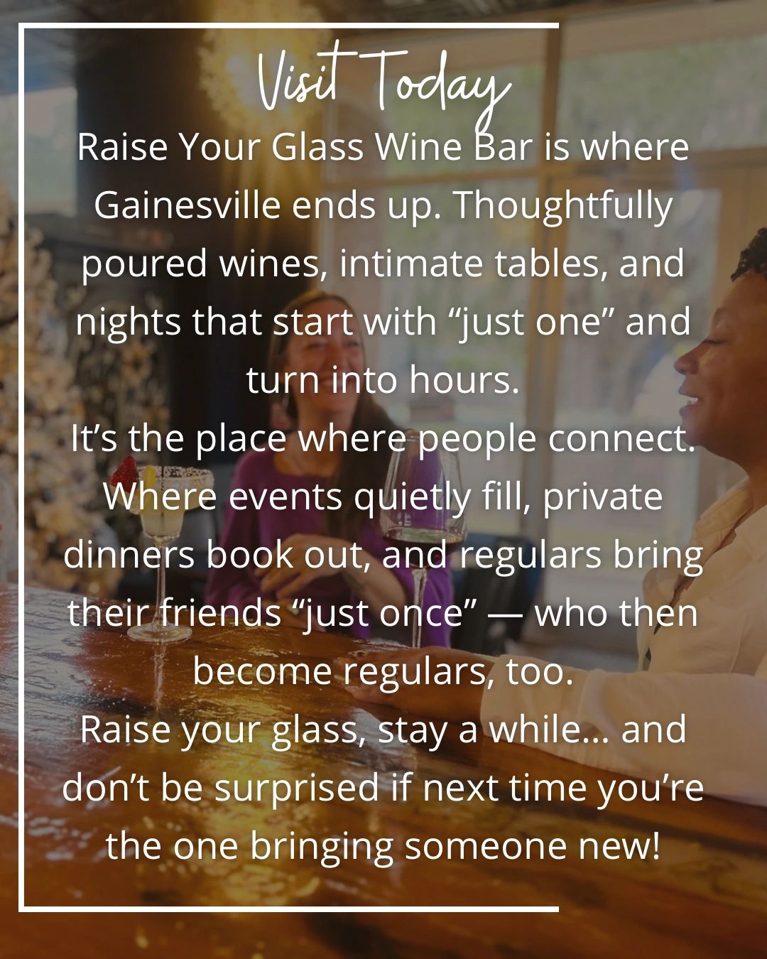 It’s the place where people connect. Where events quietly fill, private dinners book out,