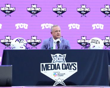 TCU Head Coach Sonny Dykes at the 2025 Big 12 Media Days
