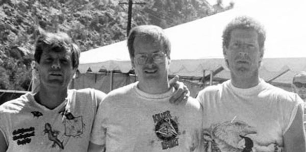 Tom Ridgeway with Jeet Kune Do teachers Paul Vunak and Tom Cruise from PFS self-defense training