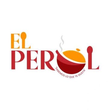 Logo of El Perol restaurant with a steaming dish and spoon.