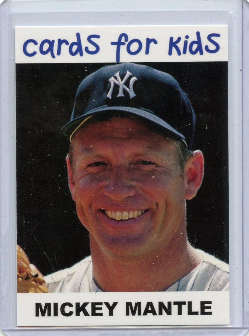 J1219 - MICKEY MANTLE - YANKEES - CARDS FOR KIDS - PROMO CARD - CARD #6