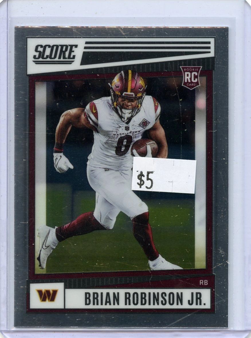 A14208 - BRIAN ROBINSON JR - COMMANDERS - ROOKIE CARD AS PICTURED