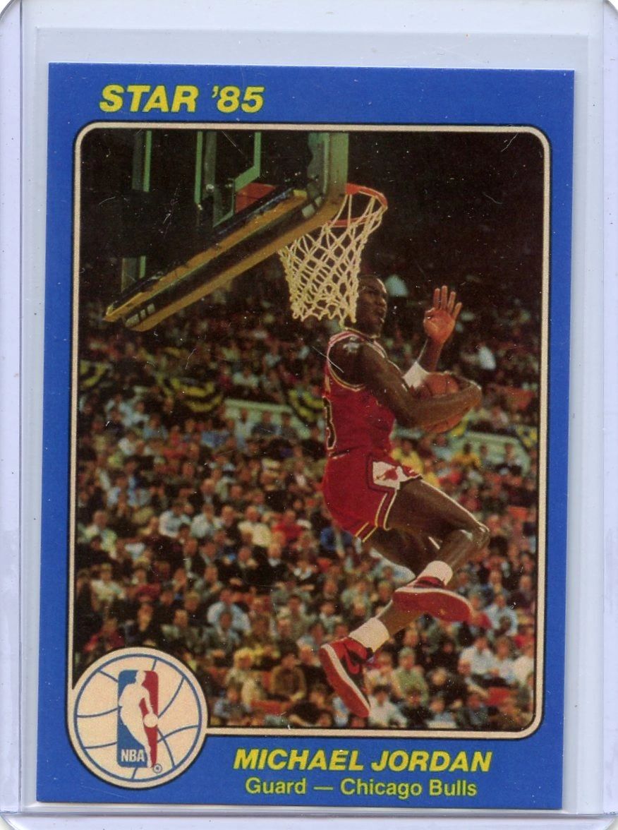 michael jordan 1985 rookie of the year card