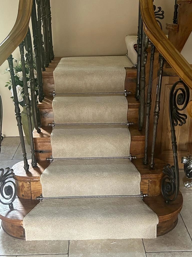 stair rods and carpet