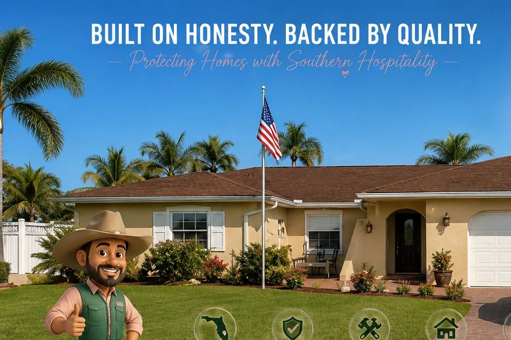 New GAF HDZ architectural shingle roof in Palm Bay Fl. featuring roof ventilation & a 50yr warranty.
