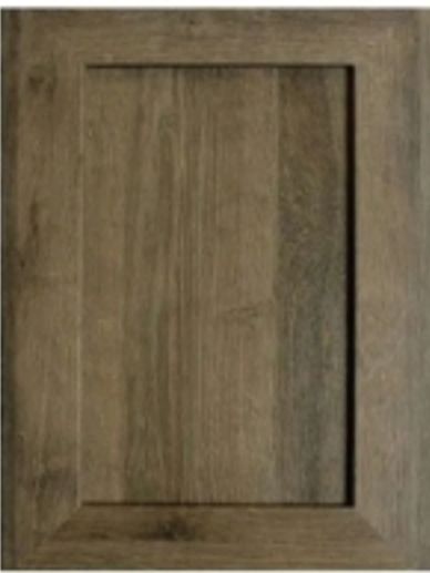 Rustic wooden cabinet door with natural grain.