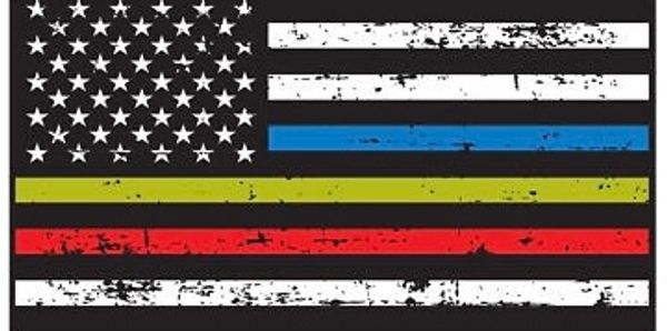 First Responders American flag