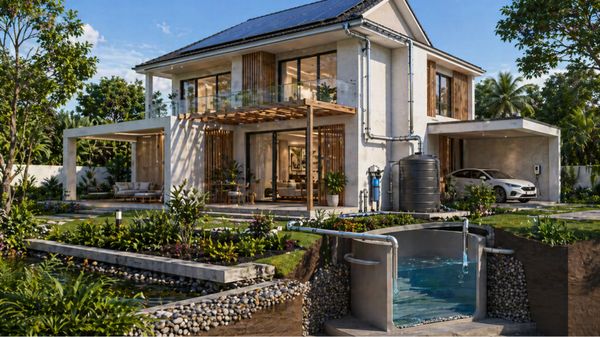 Rainwater harvesting, storage and water recycling can help homes make better use of natural resource
