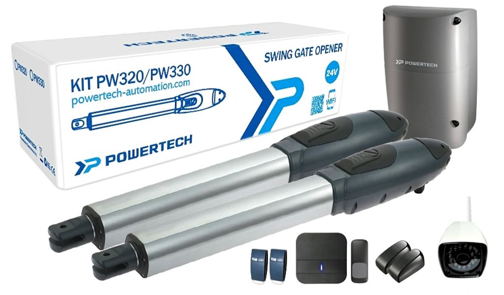 POWERTECH- 330 Gate Opener with Battery Back 24V