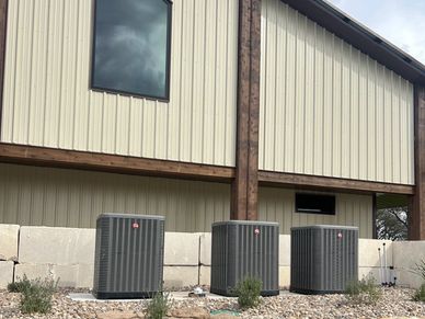 Rheem Air Conditioners installed at a job in Victoria, Tx. 